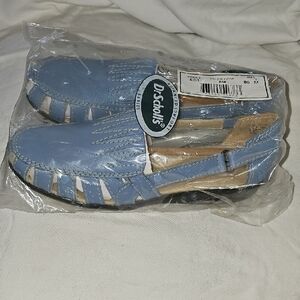 New Dr. Scholl's Light Blue Slip-On Shoes, Size 8M, EC3